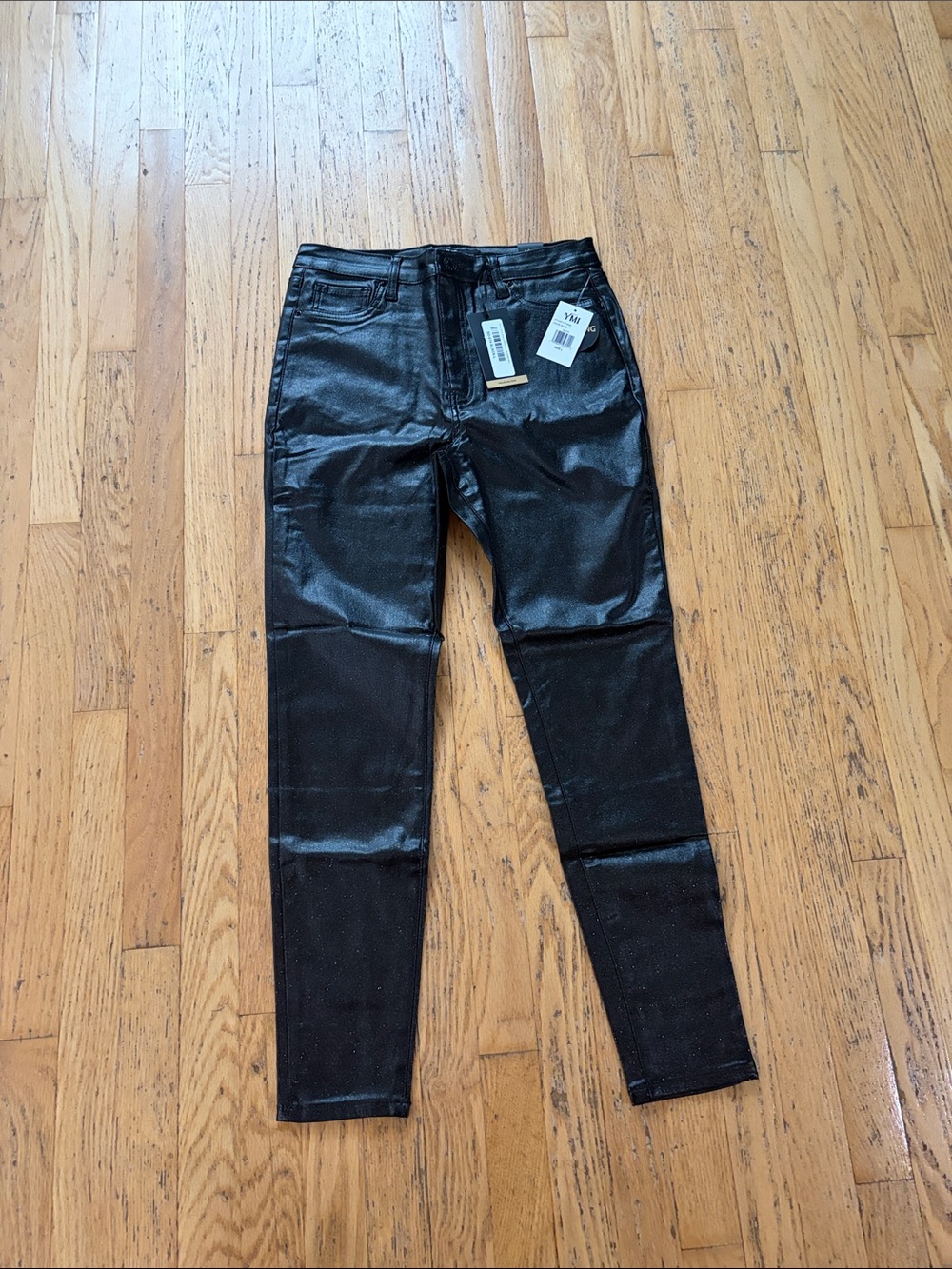 YMI Black Coated Skinny Jeans